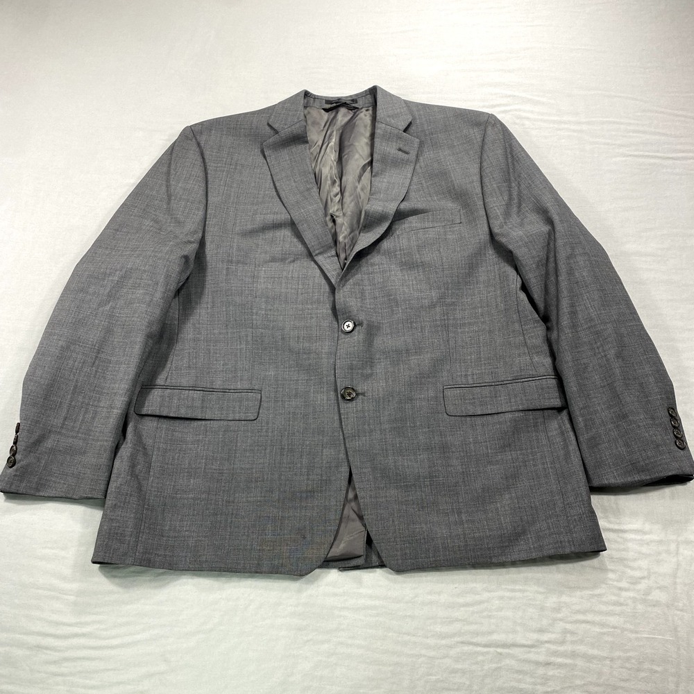 Lauren Ralph Lauren LRL Blazer 48R Gray Wool Sport Coat Suit Jacket 2-Button